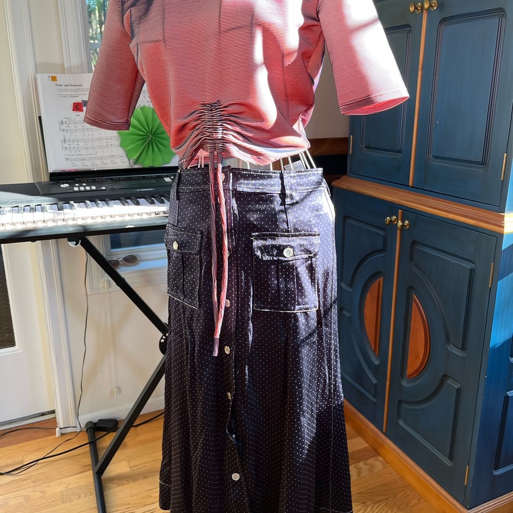 Ganni mid skirt